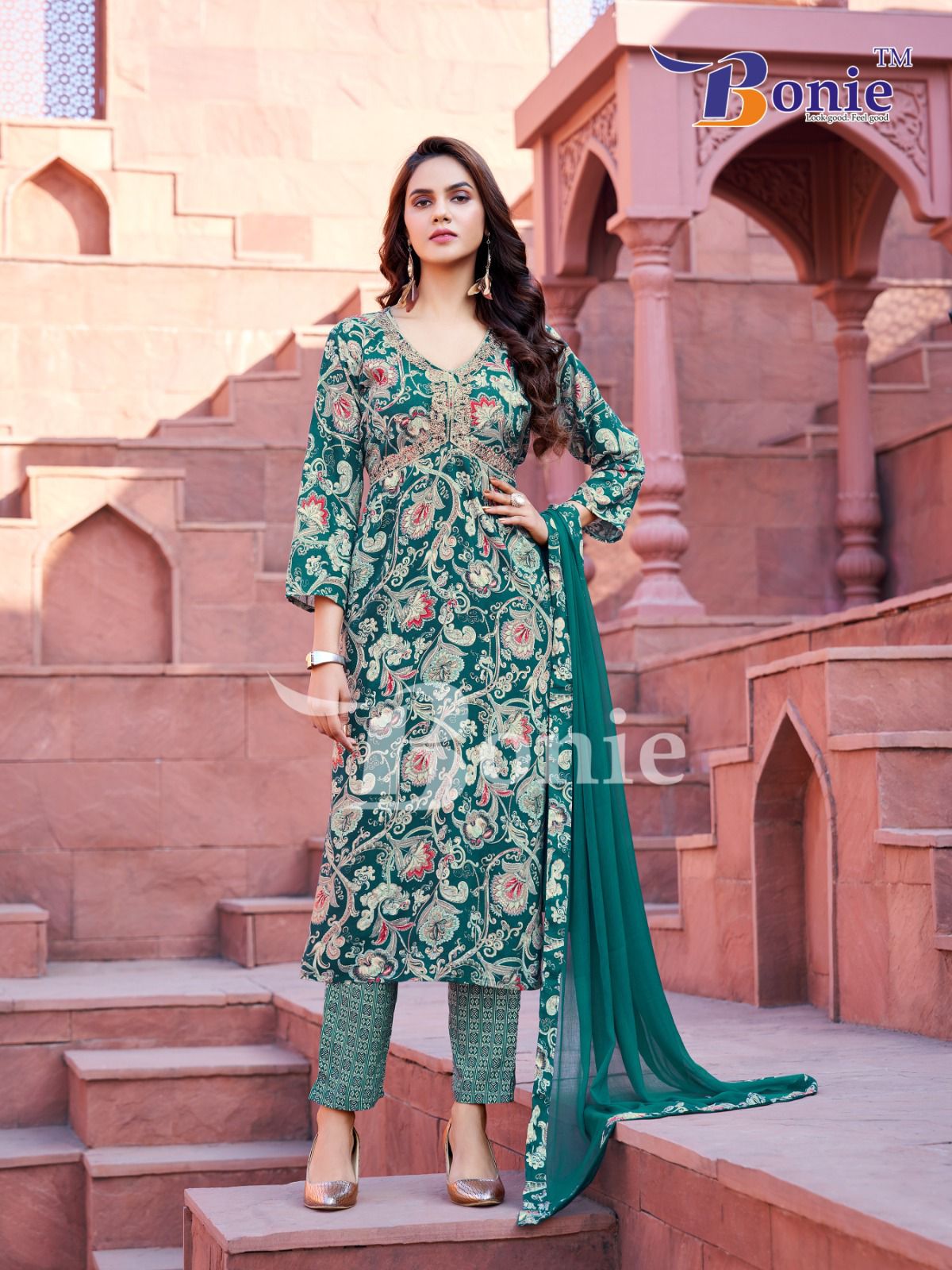 Gulzar Vol 3 By Bonie Rayon Printed Alia Cut Kurti With Bottom With Dupatta Wholesale Price In Surat
